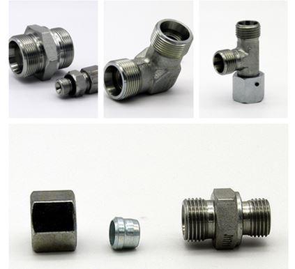 Shape of compression fittings straight elbwo tee Shape of compression fittings straight elbwo tee